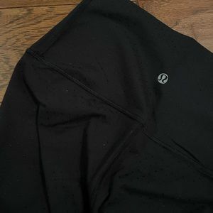 Lululemon full length leggings with black dots